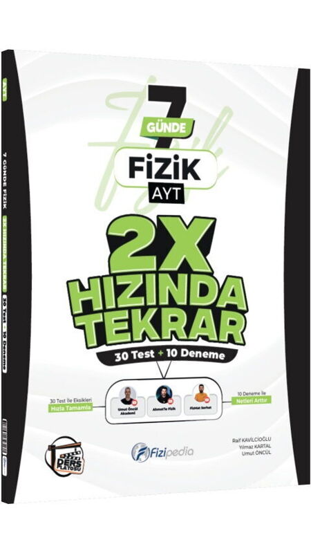FİZİPEDİA YKS AYT 2X HIZINDA TEKRAR FİZİK - 2026