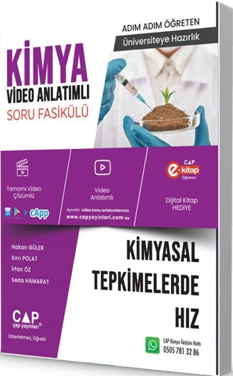 ÜNİV. HAZ KİMYA KA-SB KİMYASAL TEPKİ HIZ - 25-26