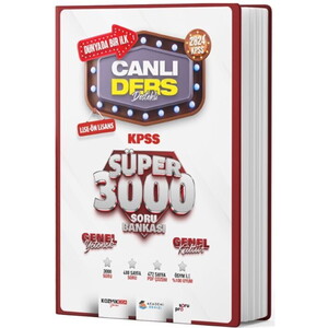 KPSS LİSE ÖNLİSANS C.DERS S.B. SÜPER 3000 - 25-26 #2