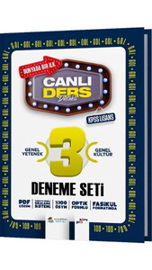 KPSS CANLI DERS GOL 3 LÜ LİSANS DNM SETİ - 2025-26 #1