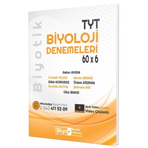 BİYOTİK TYT DENEME (60*6) BİYOLOJİ - 2025-26 #2